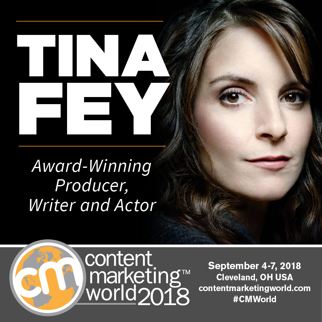 Image result for content marketing world 2018 Tina Fey