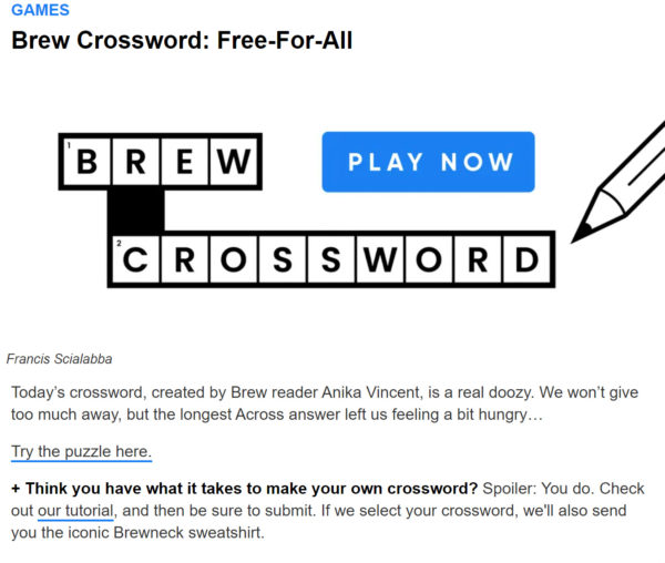 Morning brew crossword puzzle example 600x508 1 Content Marketing World Morning brew crossword puzzle example 600x508 1 Content Marketing World